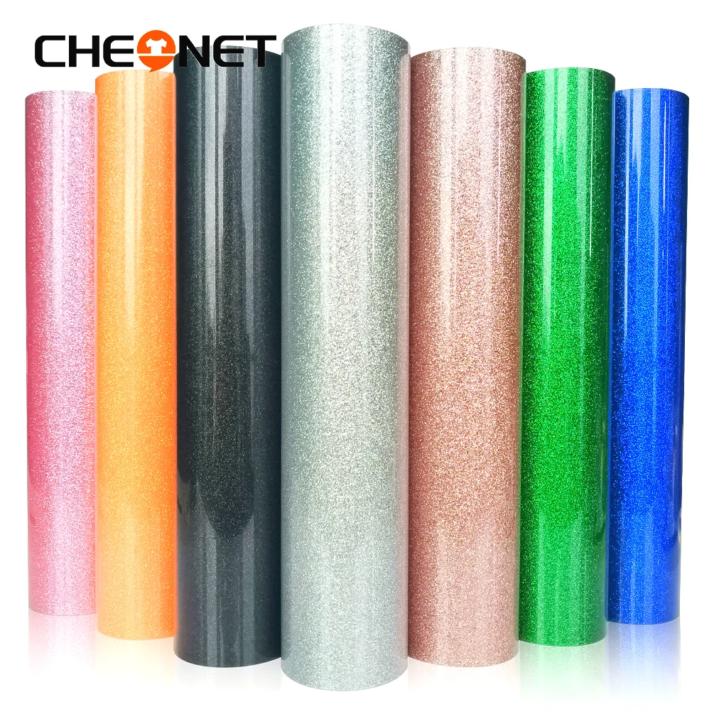 SALE! 1 Sheet 30cmx50cm Glitter vinyl  Heat Transfer Vinyl Heat Press Cutting Plotter Made In South Korea