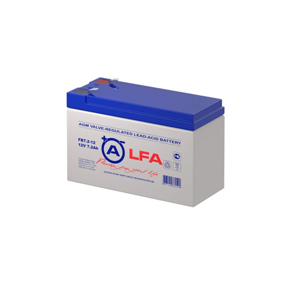 Battery ALPHA BATTERY FB lead-acid 12 volt 7,2 Ah acid milliamperes per hour mA h 12v 12 v accumulator storage akb 12volt 7.2Ah agm vrla For Ups uninterruptible power system  echo sounder fathometer rechargeable