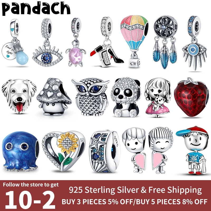 100% 925 Sterling Silver Fits Original Pandora Bracelet Silver Bright Galaxy Series Charms Beads Women Pendant Fine Jewelry Gift