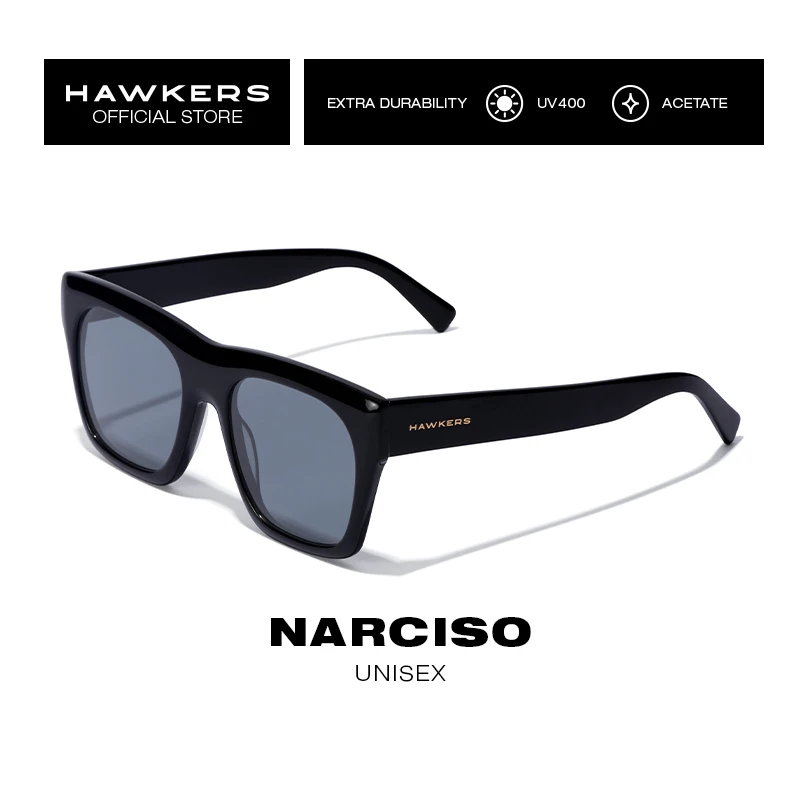 HAWKERS Black Diamond Narcissus sunglasses for men and women. Unisex with UV400 and designed in Spain. Official Product