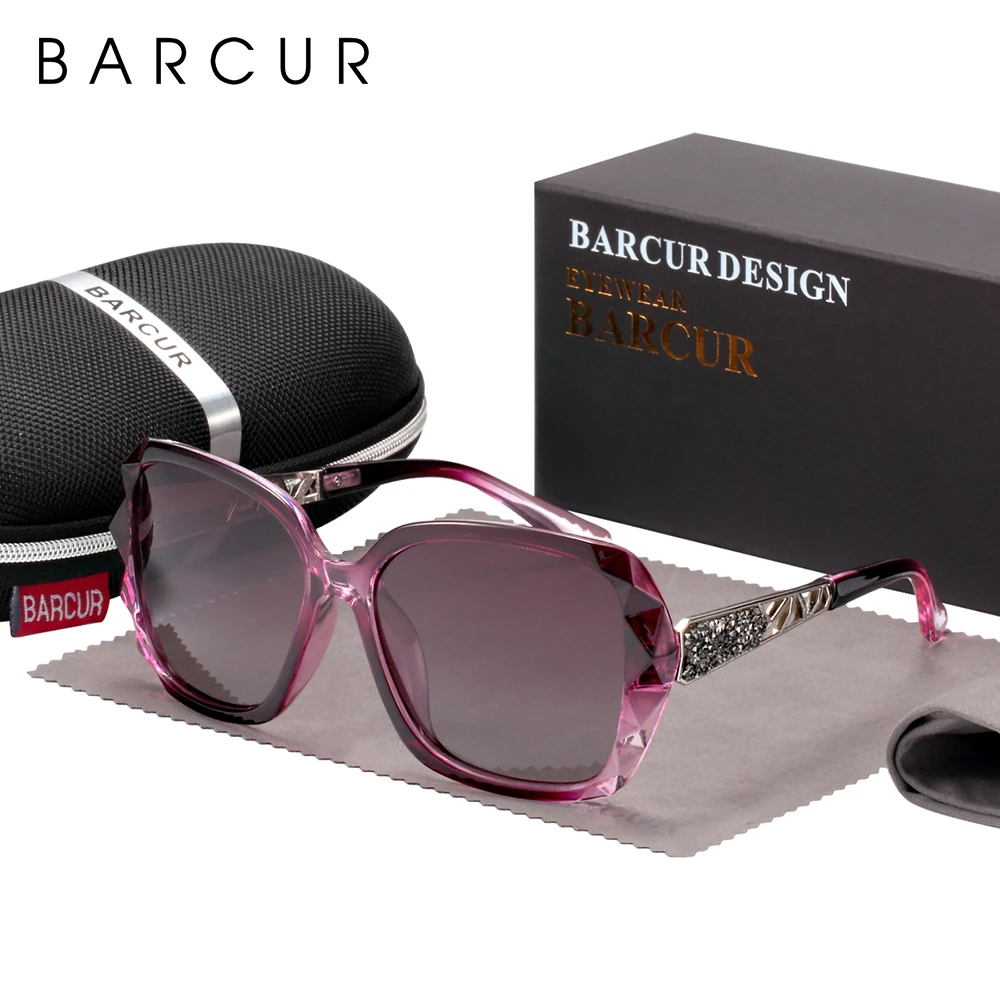 BARCUR Original Sunglasses Women Polarized Elegant Design For Ladies Sun Glasses Female