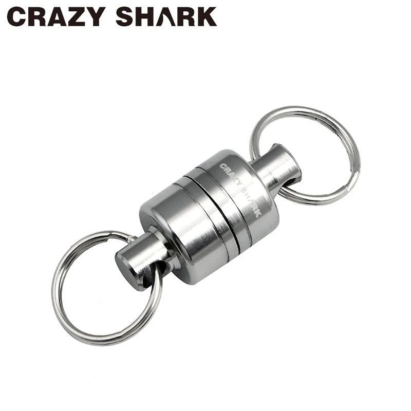 CrazyShark Magnetic Net Release Aluminum Shell for Fly Fishing Tools Fishing Holder Strong Magnet max 7.7lb/3.5kg Accessories