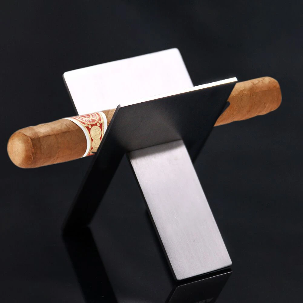 Stainless Steel Cohiba Cigar Holder Foldable Stand Cigarette Rack Cigarette Display Bracket Rack Smoking Accessories