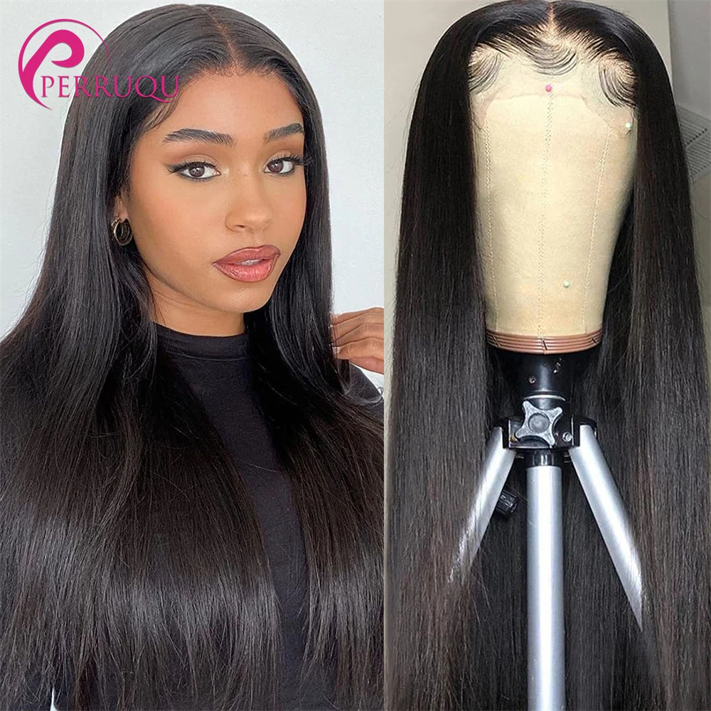 Straight Lace Front Wig 13X6 HD Lace Front Human Hair Wig For Women Perruqu Brazilian 4X4 5X5 6X6 Transparent Lace Closure Wig