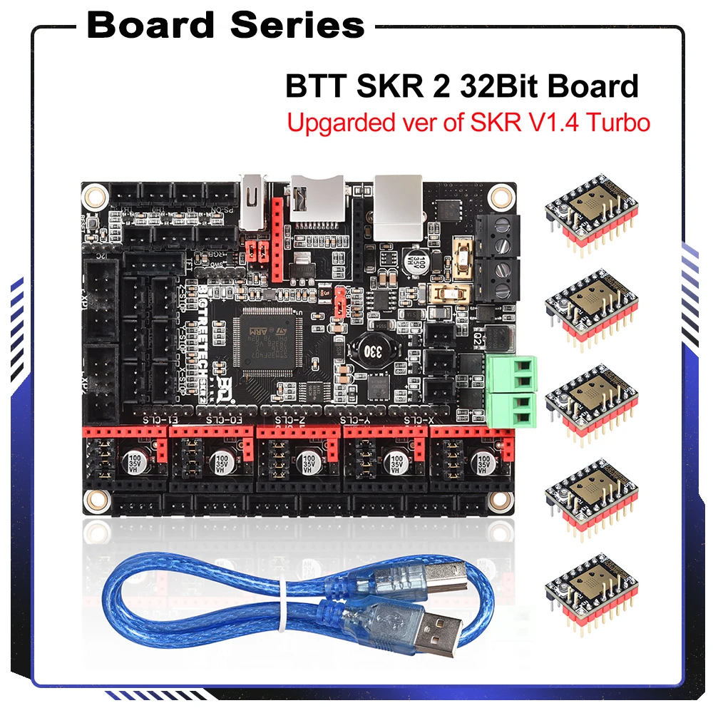 BIGTREETECH SKR 2 Motherboard Upgrade BTT SKR V1.4 Turbo 3D Printer Parts SKR V1.3 MKS GEN TMC2209 TMC2208 Ender 3 V2 Ender 5