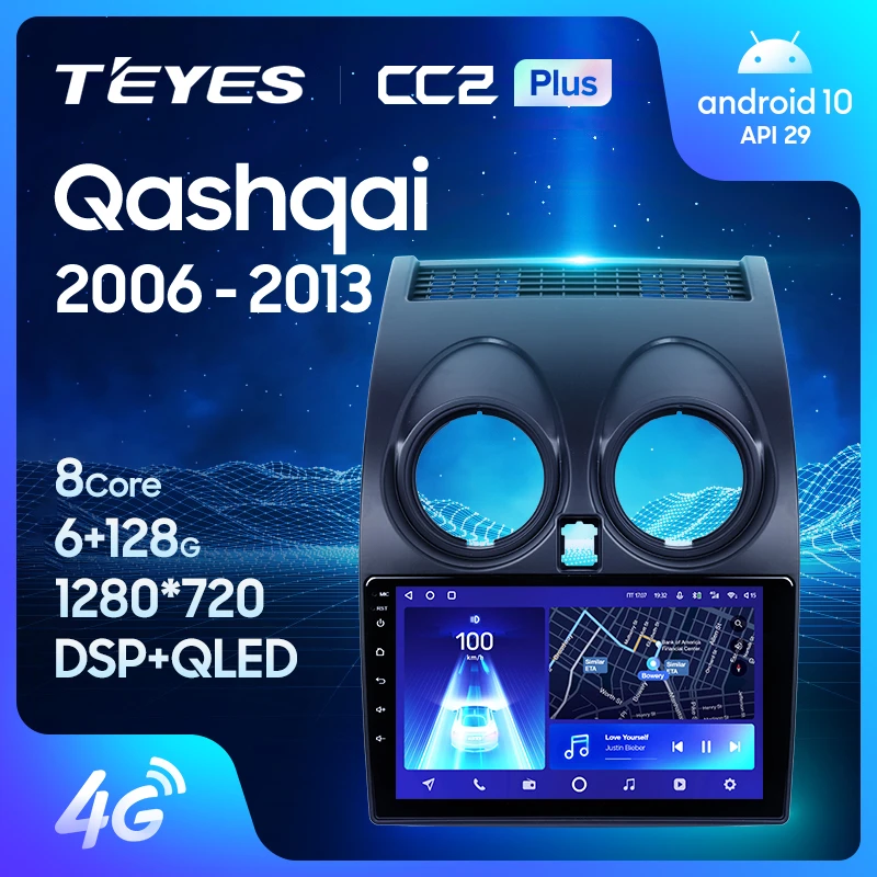 TEYES CC2L CC2 Plus For Nissan Qashqai 1 J10 2006 - 2013 Car Radio Multimedia Video Player Navigation GPS Android No 2din 2 din