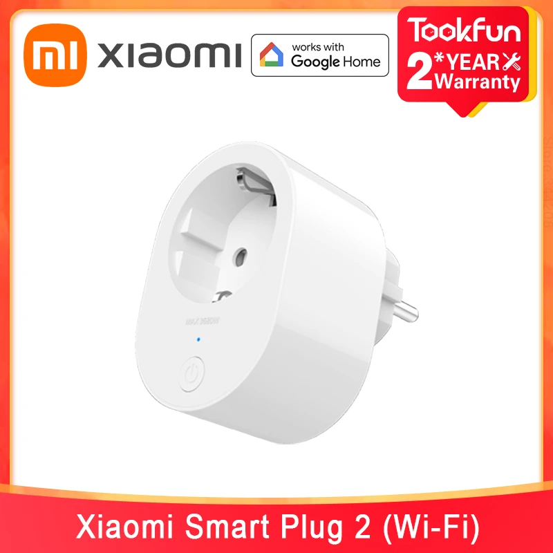 Global Version Xiaomi Mi Smart Plug WiFi 16A EU Power Adapter Wireless Switch Socket Extension Mi Home App Remote Control