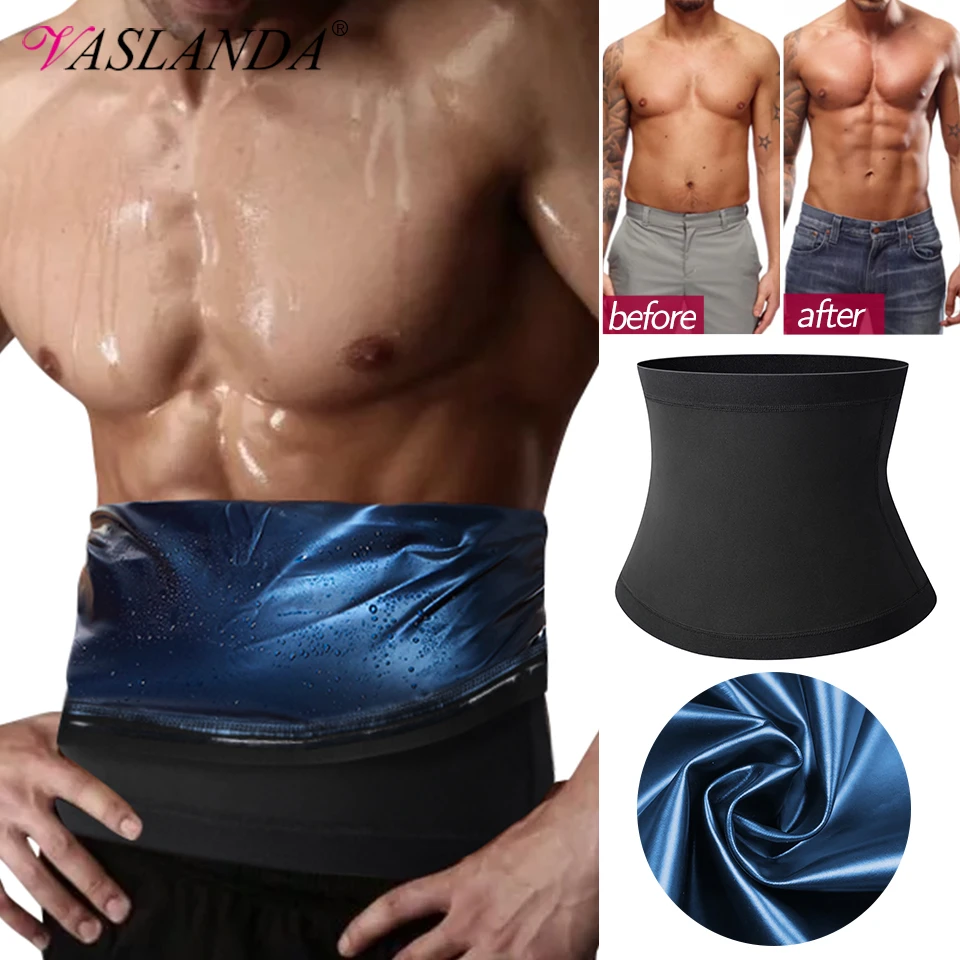 Men Slimming Body Shaper Sauna Sweat Belt Waist Trainer Corsets Belly Band Sport Girdle Modeling Straps Stomach Wraps Fat Burner