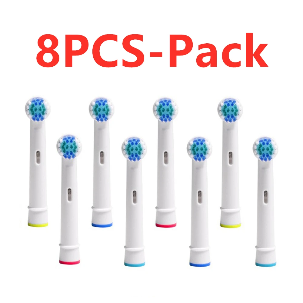 8Pcs Replacement Brush Heads For Oral B Rotation Type Electric Toothbrush Replacement heads/ Pro Health/Triumph/ Advance Power