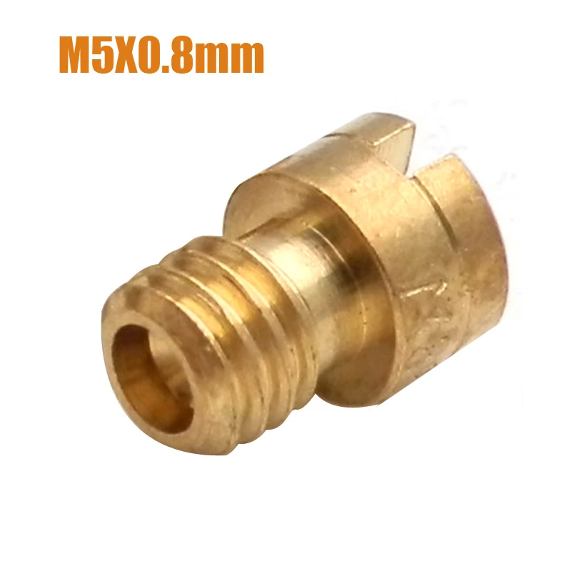 Motorcycle Carburetter 5mm Main Jet Round Head M5X0.8mm Size 60-112 For Carb Carburetor 125cc 150cc 152QMI 157QMJ Scooter Moped