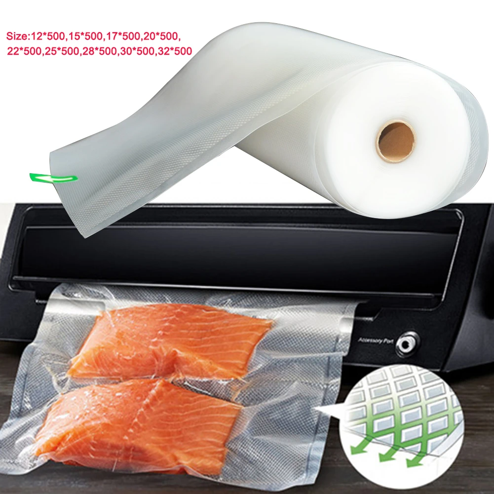 1 Roll Food Storage Bag Sterility Vacuum Packing Bag Low Cost Fresh Food Sealer Bag for Microwave Fridge  #N