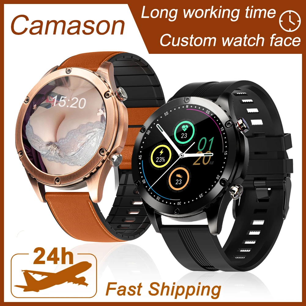 Camason Smart Watch Dial Call Smartwatch Men Sport Fitness  Bracelet Clock Watches For Android Apple Xiaomi ect.Bluetooth-call