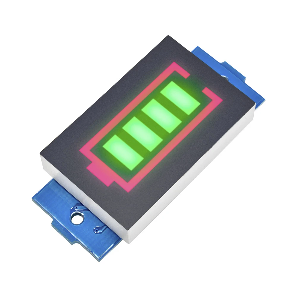 1S/2S/3S/4S 18650 Li-po Li-ion Lithium Battery Packs Battery Capacity Indicator Meter Power Level Tester Module Green Display