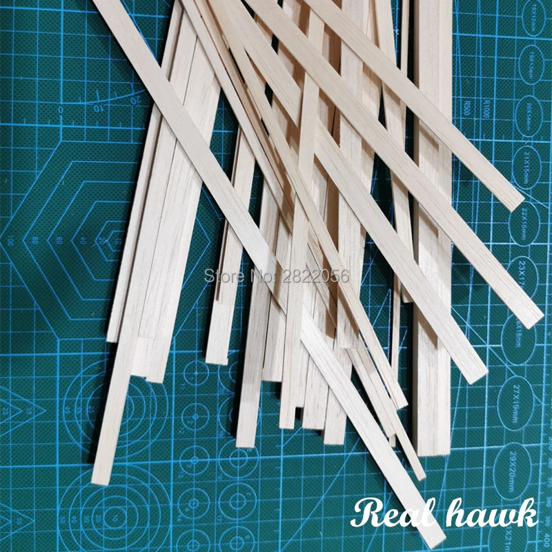 25 pcs 250 mm length 1 mm thickness width 2/3/4/5 mm AAA+ Balsa Wood Sticks Strips for airplane/boat model DIY
