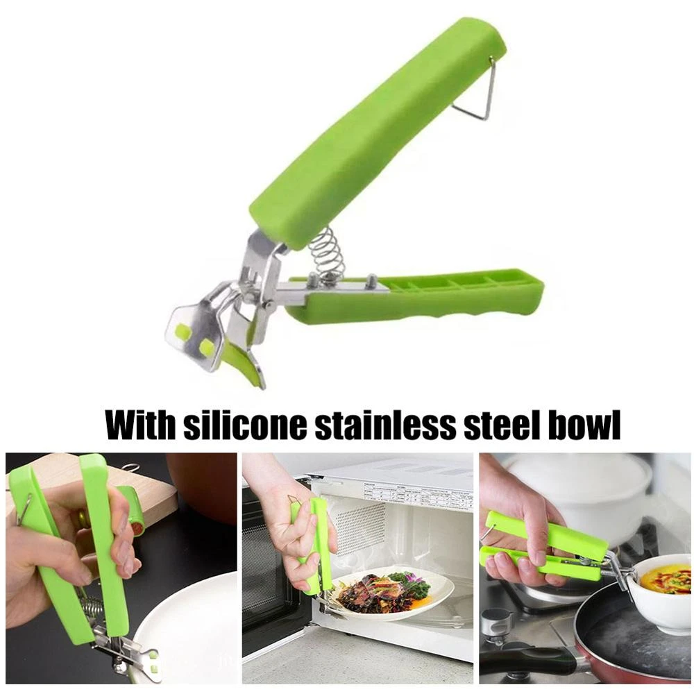 Picnic Pot Anti-Hot Clip Holder Clamp Anti-scraping Lifter for Bowl Dish Kitchen Microwave Oven Kitchen Accessories Kitchen Tool