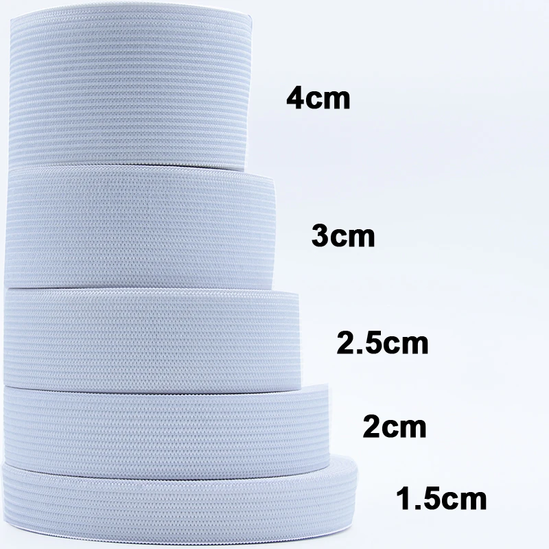 1-5 Meter Flat Elastic Band Sewing Clothing Accessories Nylon Webbing Garment Sewing Accessories Width 1/1.5/ 2/2.5/3/4/5cm