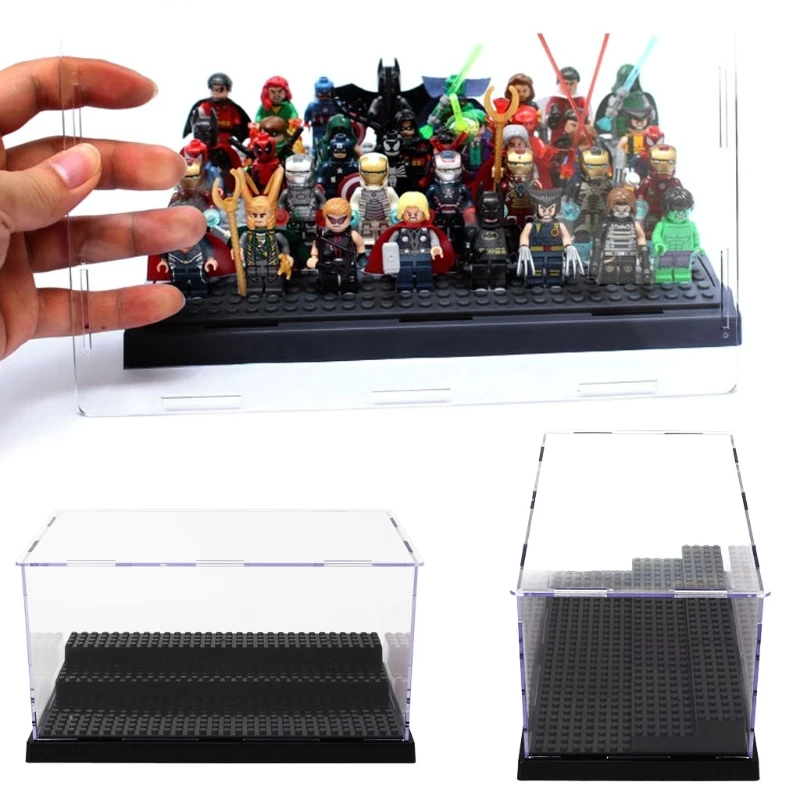 Display Case Box Dustproof ShowCase For Blocks Building Blocks Bricks Toy