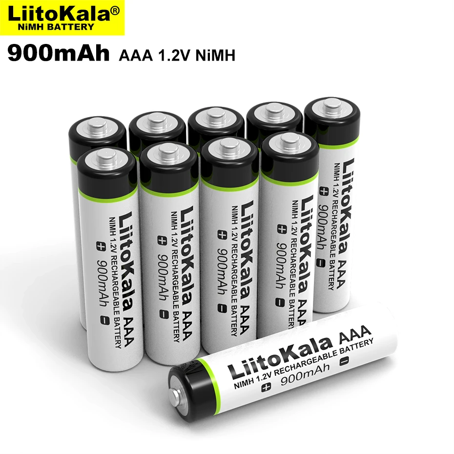 4-28PCS LiitoKala Original AAA NiMH 1.2V Rechargeable Battery 900mAh For Flashlight, Toys