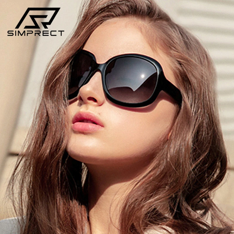 SIMPRECT 2021 Polarized Sunglasses Women Fashion Square Oversized Sunglasses Retro Driver's Sun Glasses Vintage Shades For Women