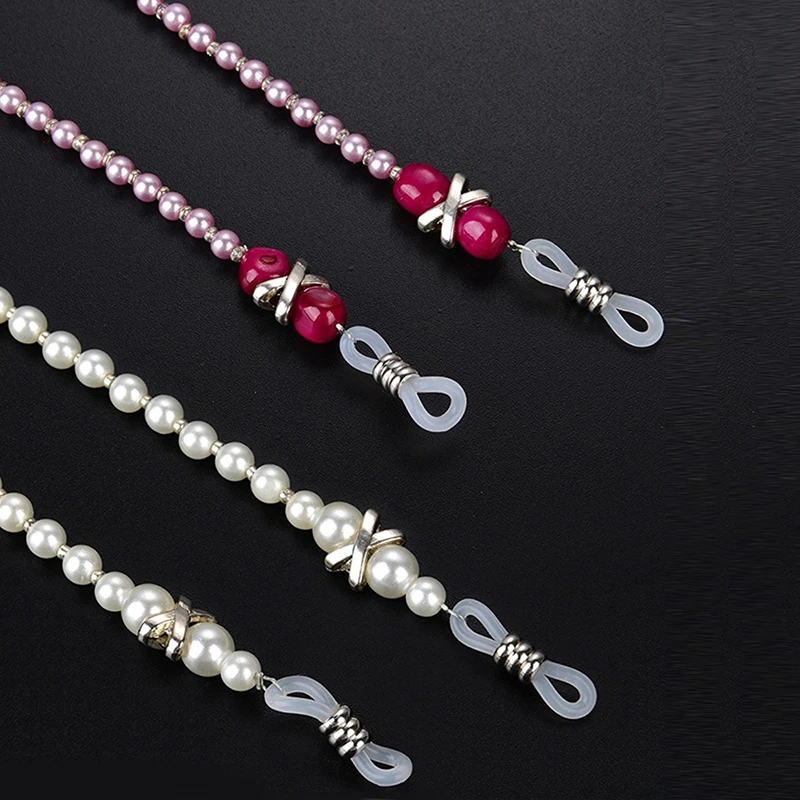 Eyeglass Chains Glasses Reading Eyeglasses Holder Strap Cords Lanyards For Women Eyewear Retainer Woman Beaded Eyeglass chain