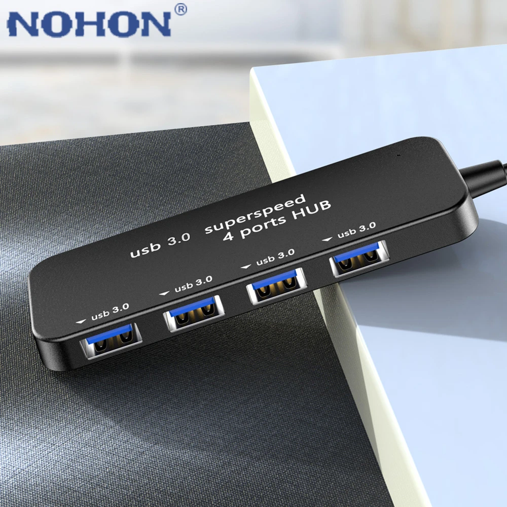 Universal HUB 4 Port USB 3.0 High Speed Ultra-thin Mini External Splitter Adapter For MacBook Laptop Tablet Computer Accessories