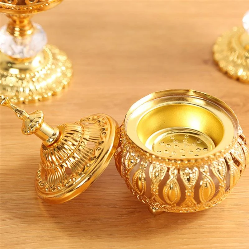 1pc Delicate Middle East European Style Incense Burner For Home Decoration Home Decorative Ornament Incense Burner Stick Holder