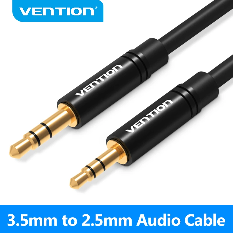 Vention Aux Cable 2.5mm to 3.5mm Audio cable Jack 3.5 to 2.5 male Aux Cable For Car SmartPhone Speaker Headphone Moible Phone