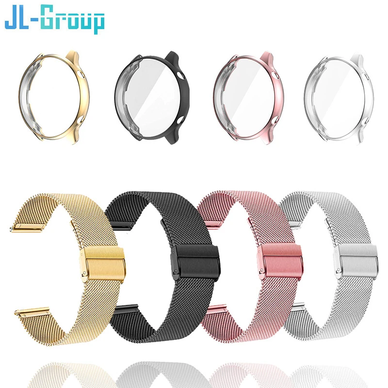 22mm Strap For Amazfit GTR 47mm 2 2E Band With Case TPU Protector Metal Bracelet Xiaomi GTR2 Screen For Watchband Accessories