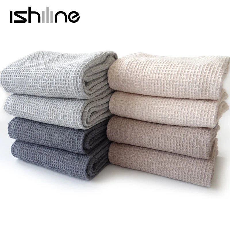 4PC/Set Cotton Table Napkins Cotton Kitchen Waffle Pattern Tea Towel Absorbent Dish Cleaning Towels Cocktail Napkin For Wedding