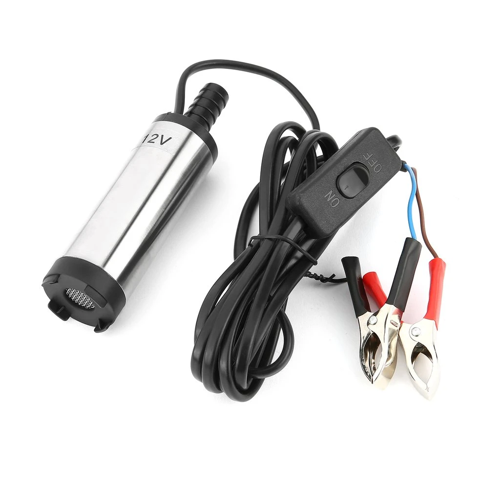 12V 38mm Electric Fuel Transfer Pump Water Oil Transfer Refueling Submersible Pump For Diesel Water Pump Car Motorbike