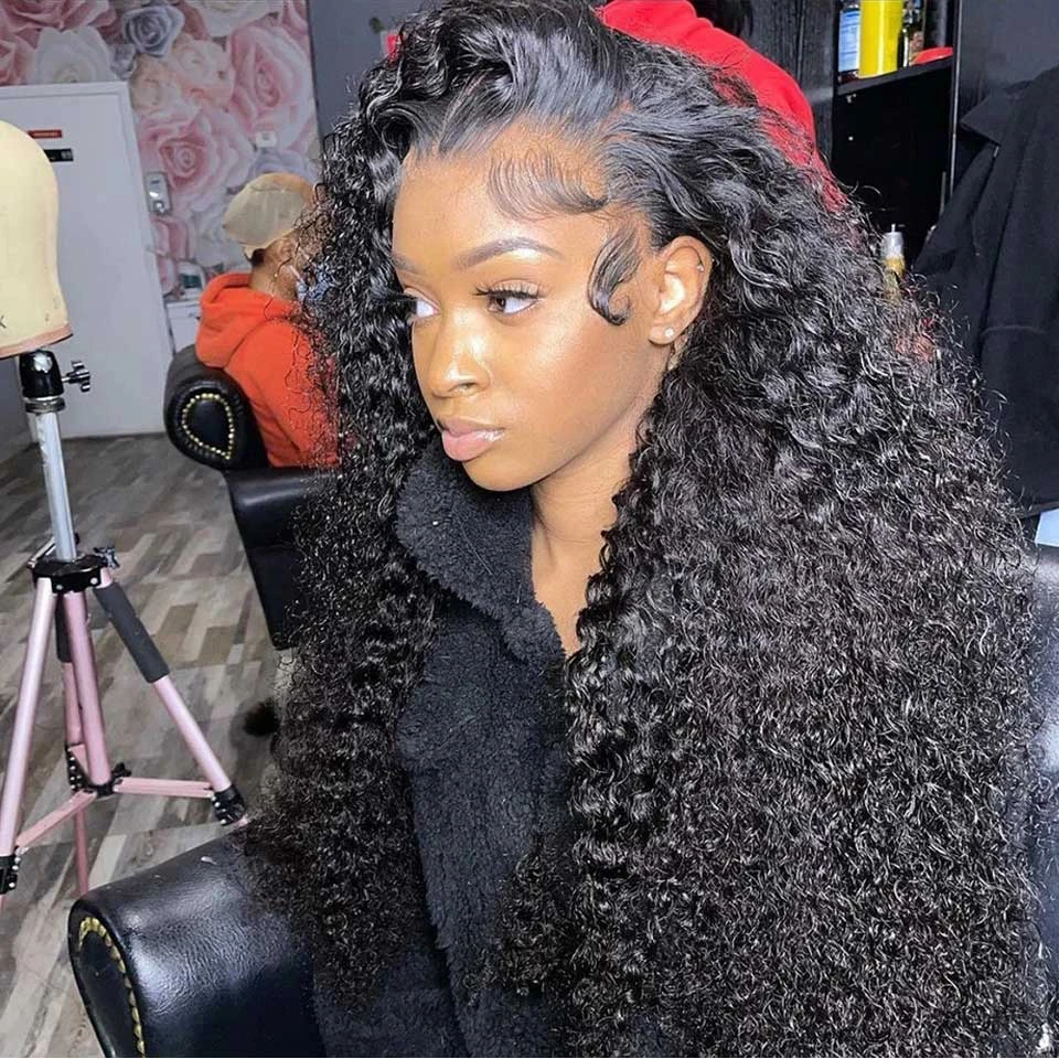 13x4 HD Lace Frontal Wig Water Wave Lace Front Wig Wet And Wavy Lace Front Human Hair Wigs Brazilian Curly Human Hair Wig