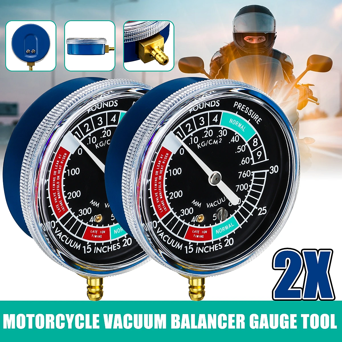 Universal Motorcycle Carburetor Carb Vacuum Gauge Balancer Synchronizer For Yamaha/Honda/Suzuki