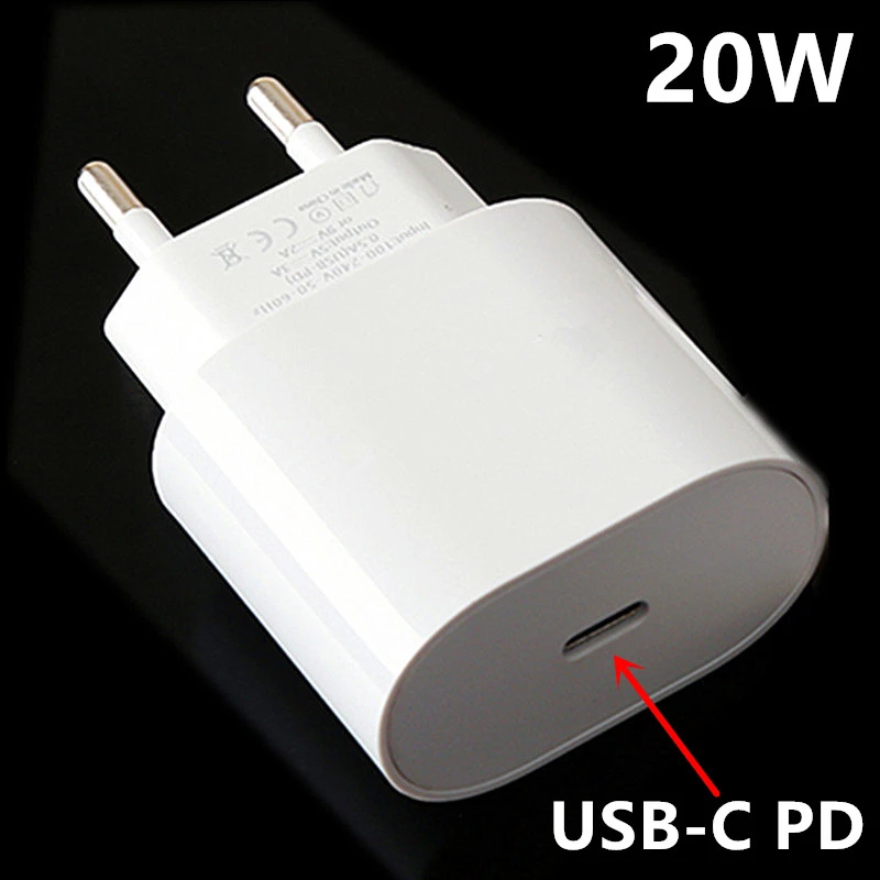 PD 20W USB Type C Charger EU Adapter Fast Charging Phone Charge For iPhone 12 11 X Xs Xr 7 AirPods iPad Huawei Xiaomi LG Samsung