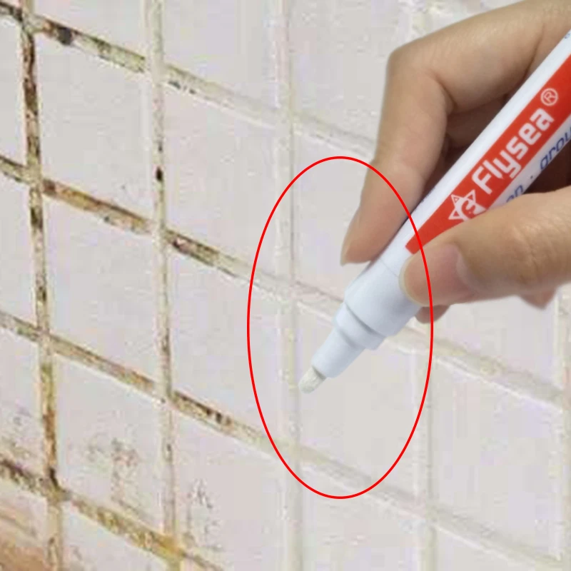 Tile Gap Repair Waterproof Mouldproof Color Pen White Tile Refill Grout Pen Wall Porcelain Bathroom Paint Cleaner Filling Agents