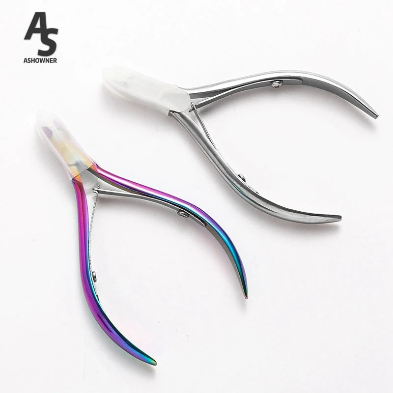 1pcs Cuticle Nippers Nail Manicure Scissors Cuticle Clippers Trimmer Dead Skin Remover Pedicure Stainless Steel Cutters Tools