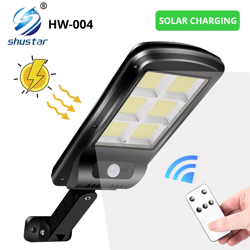Powerful Outdoor Solar light Wall Street Light With IR Motion Sensor IP65 Waterproof  With Remote Control 450 square meters