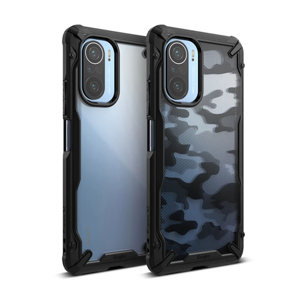 Ringke Fusion-X Case for Poco F3  Drop Protective Soft TPU Frame and Hard Back Hybrid Redmi K40/Pro/Pro+ Cover Mi 11i