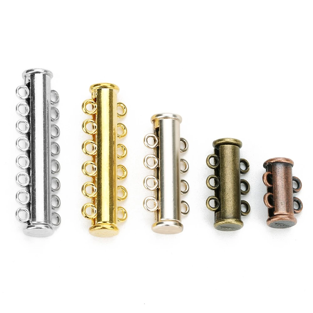 DC Hot Sale 5pcs/lot Copper Strong Magnetic Clasps For Necklaces Bracelets End Clasps Connector Diy Jewelry Making Supplies