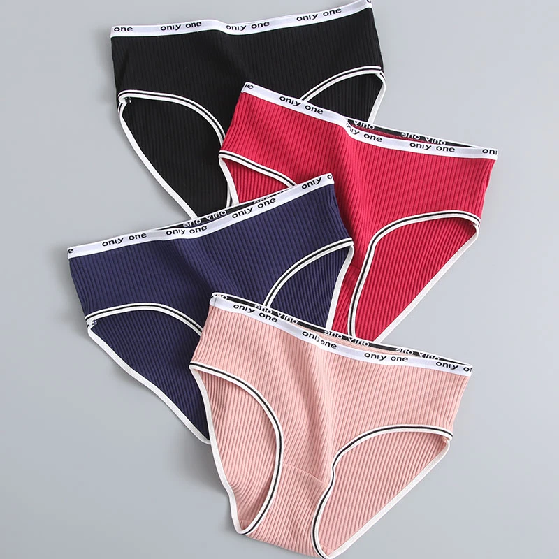 New Cotton Women Sexy Mid Waist Underwear Panties Breathable  Lingerie Briefs Soft Underpants for Ladies sexy High Quality