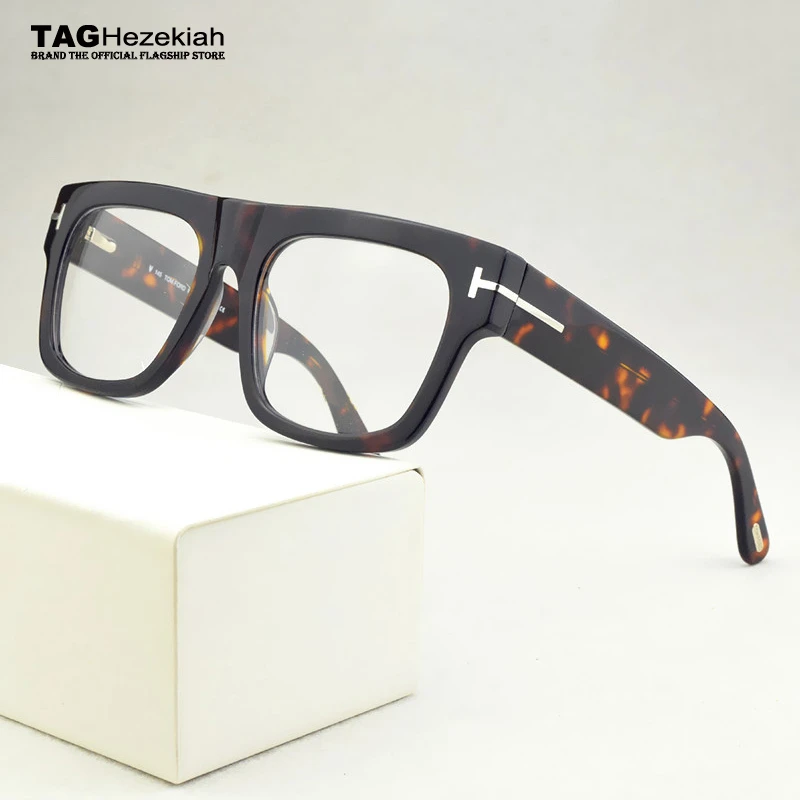 2020 Brand Square eyeglasses women optical glasses frame men Big box myopia prescription transparent spectacle frames TF5634-B