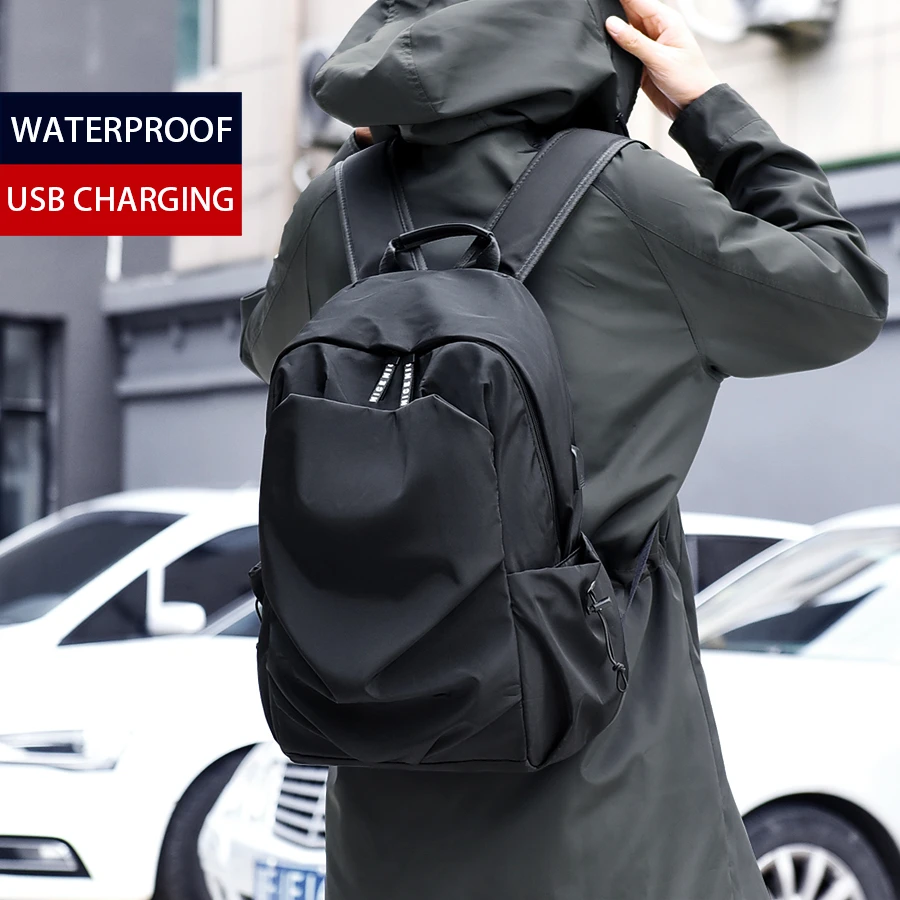 New School Men's Fashion Backpack Waterproof Backpack Male External USB Charge Bag Unisex fashion camouflage backpack