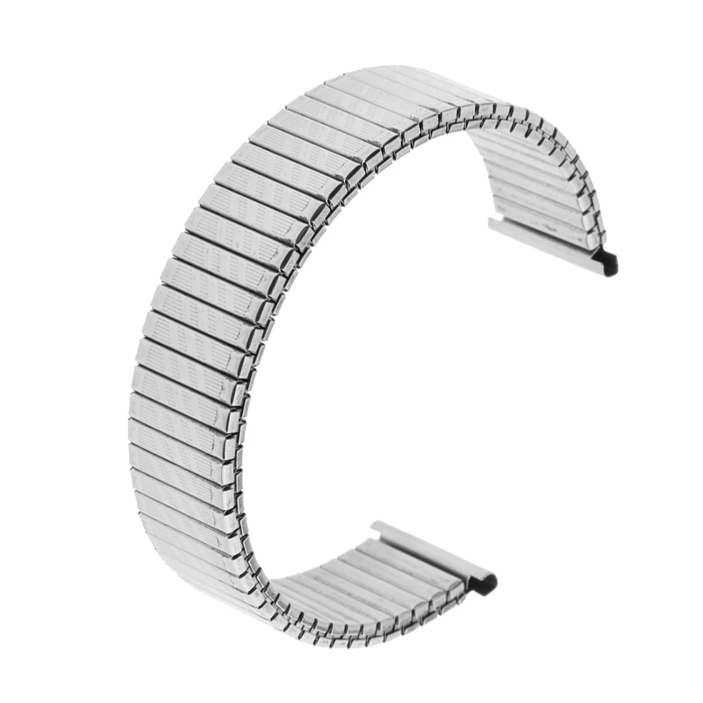 18mm Stainless Steel Sports Spring Watch Band Strap Bracelet Solid Link for Men Women Watch