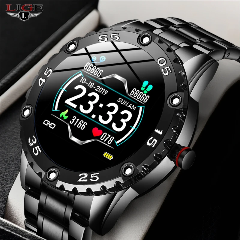 LIGE New Smart Watch men And women Sports watch Blood pressure Sleep monitoring Fitness tracker Android ios pedometer Smartwatch