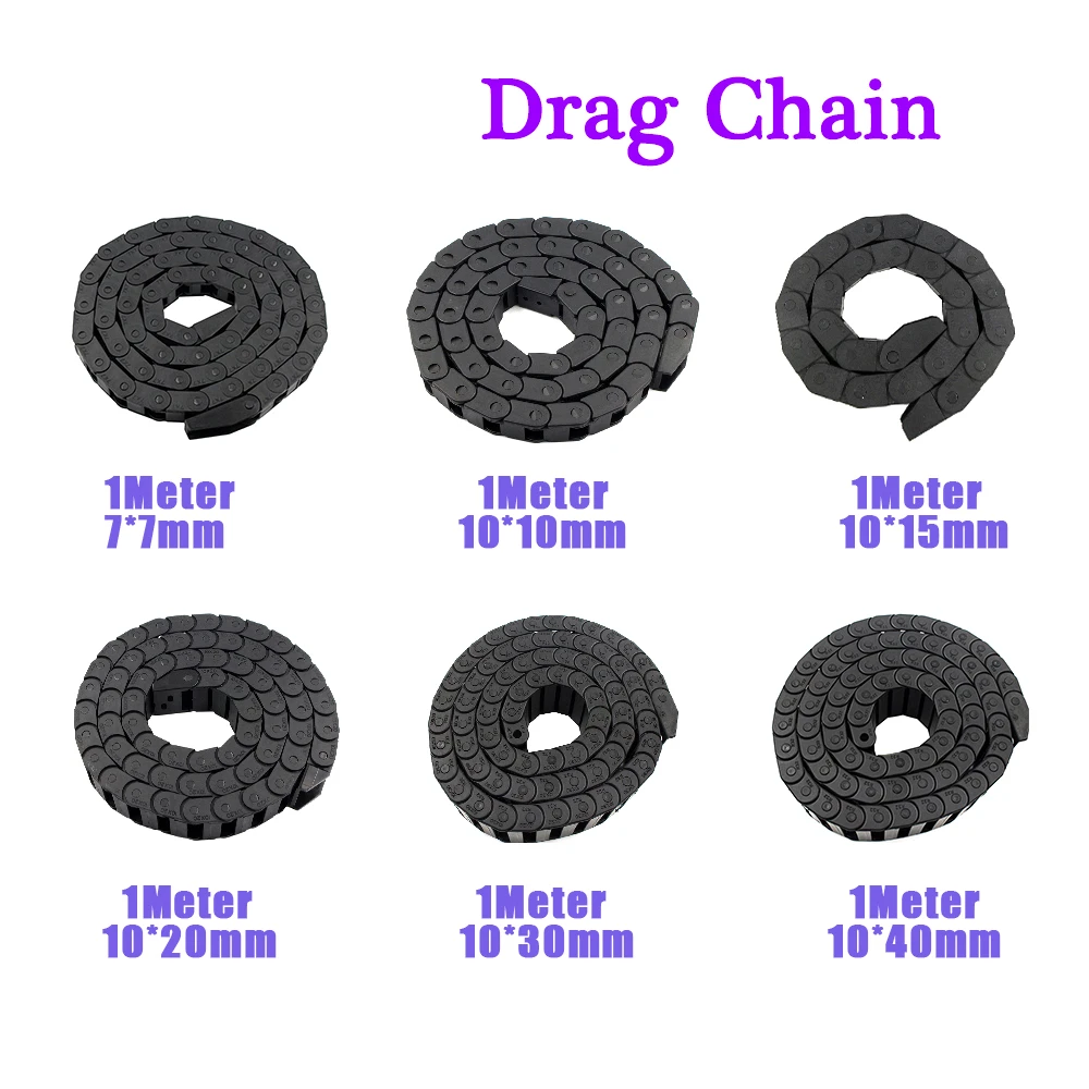 CNC Laser Engraving Machine Cable Chains Transmission Dragfor Wire Carrier with end connectors Bridge Type Plastic Towline