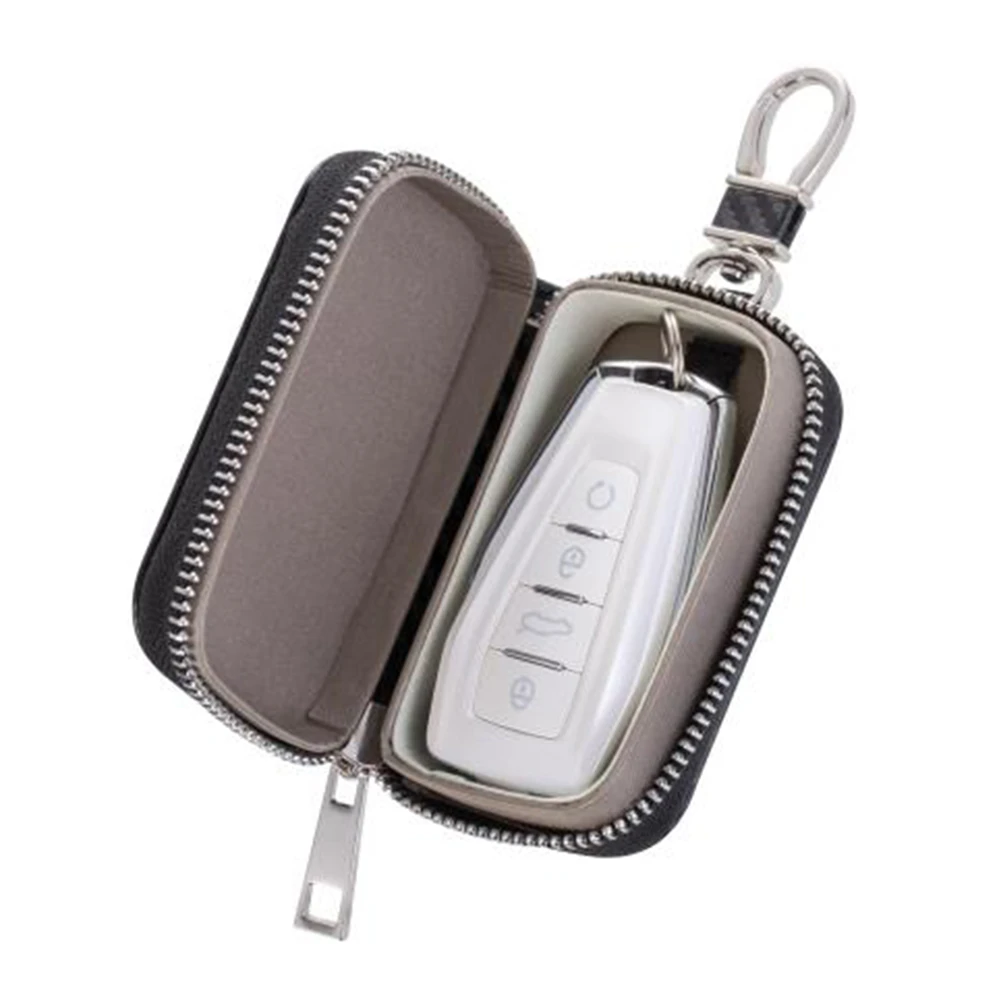 2021 Key Fob Faraday Bag RFID Signal Shielding Zipper Car Key Signal Shielding Box Portable Signal Shielding Box