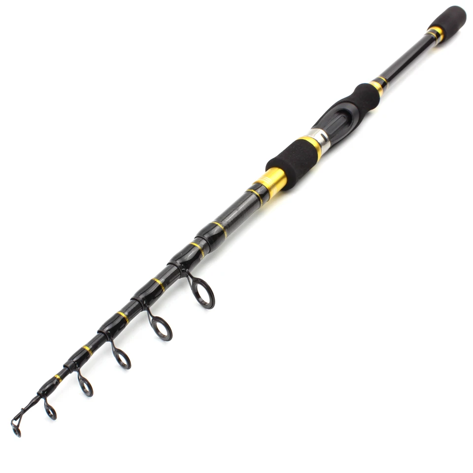 Carbon M power lure 7g -28g 1.8M - 2.7M Portable Telescopic Fishing Rod Spinning Fish Hand Fishing Tackle Sea Rod