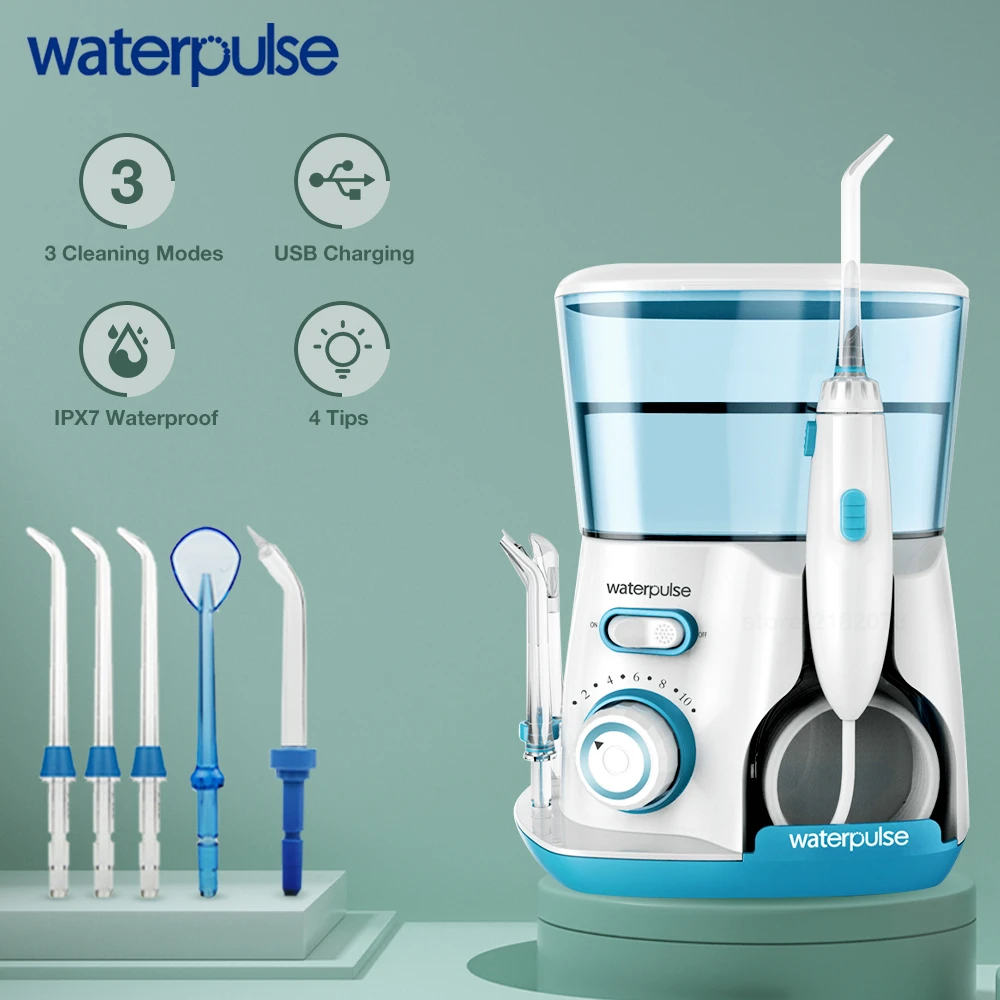 Water Flosser Teeth Cleaner Dental Oral Irrigator Home Use 800ML Irrigation Nozzles Household Tooth Pick Water Pick Jet