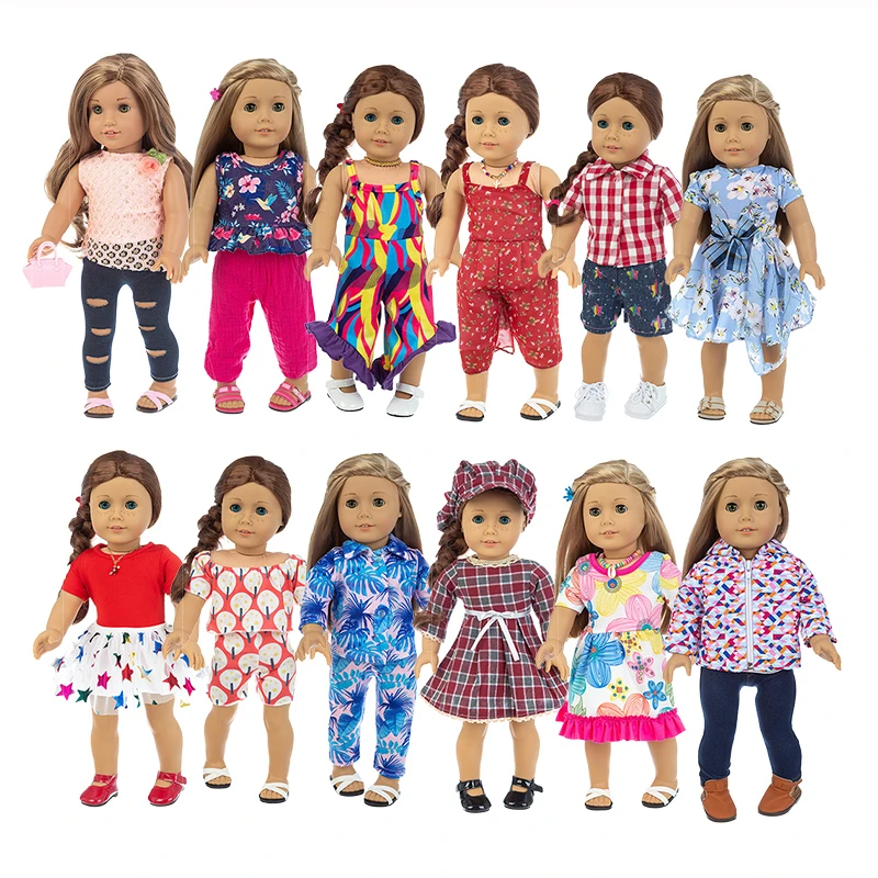 2020 New Suit collection Fit for American Girl Doll Clothes 18-inch Doll , Christmas Girl Gift(only sell clothes)