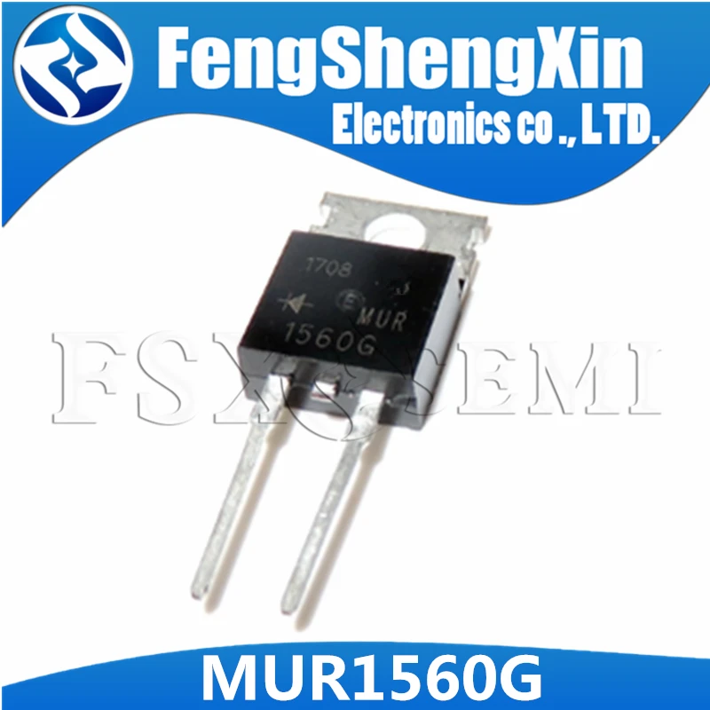 10pcs/lot MUR1560G TO-220 MUR1560 U1560 1560G Quick recovery diode