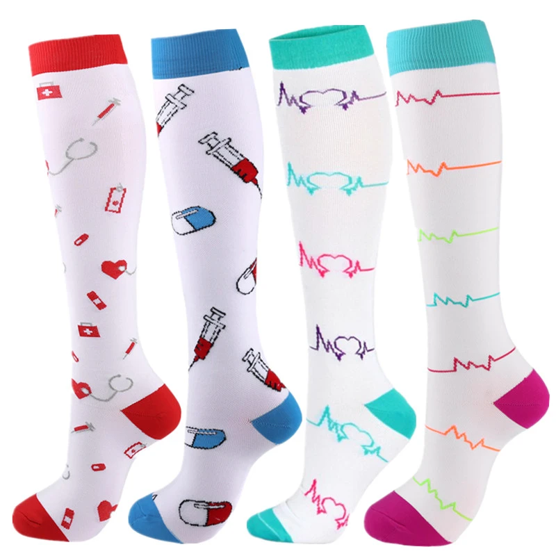 Compression Socks Men Women Knee High Stockings 20-30 MmHg Fit Medical Edema Diabetes Varicose Veins Running Compression Socks